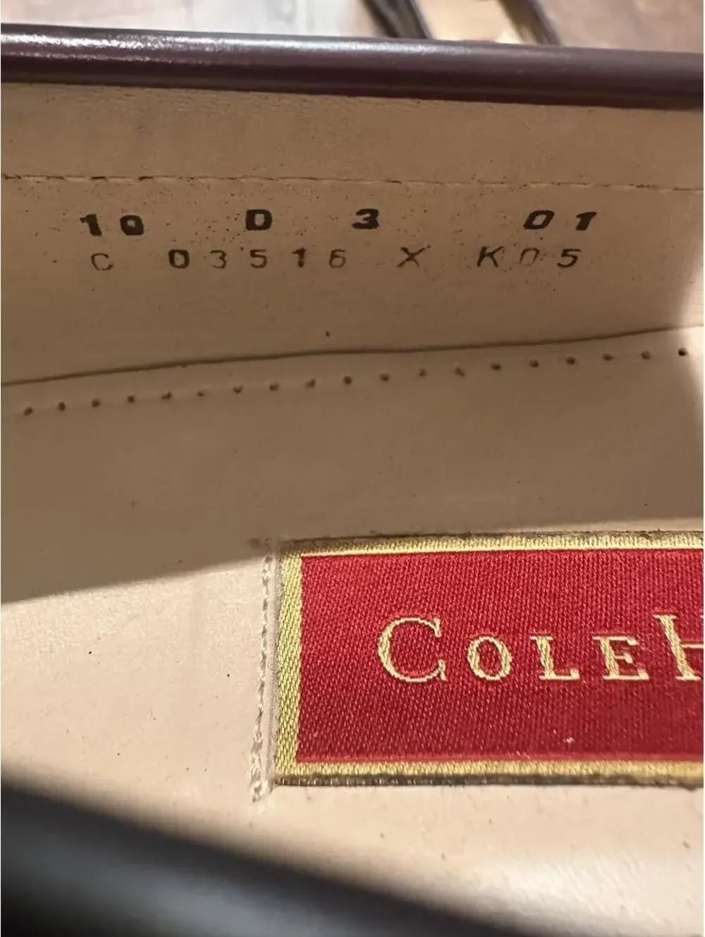 Cole Haan Men's Burgundy and Brown Loafer
